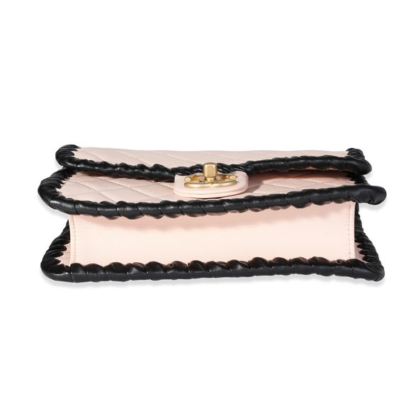 Chanel Beige Lambskin & Black Whipstitch My Own Mini Frame Bag - Picture 7 of 8